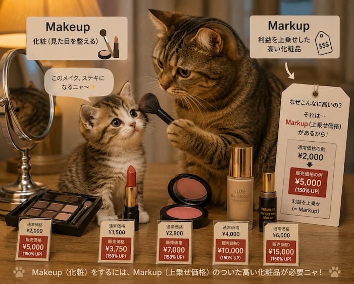 05_Makeup_markup_cats - 現役通訳ガイドも愛用 | Beyond AI ブログ